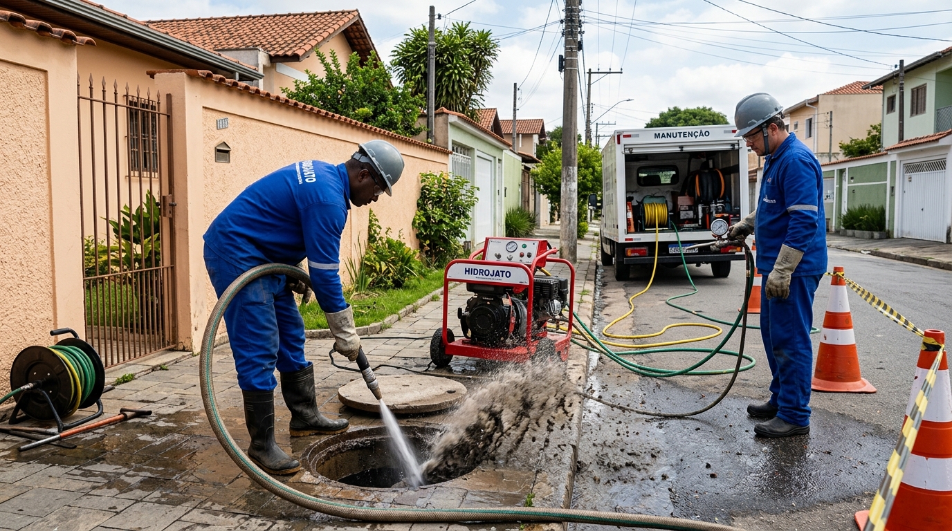 Hidrojateamento residencial em Campinas-SP