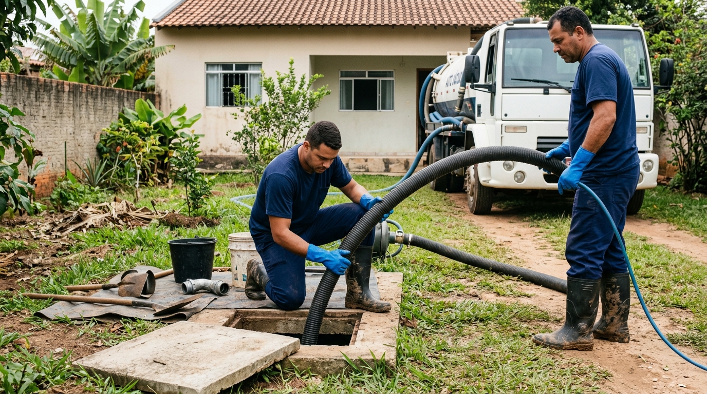 Esgotamento de fossa em Campinas-SP